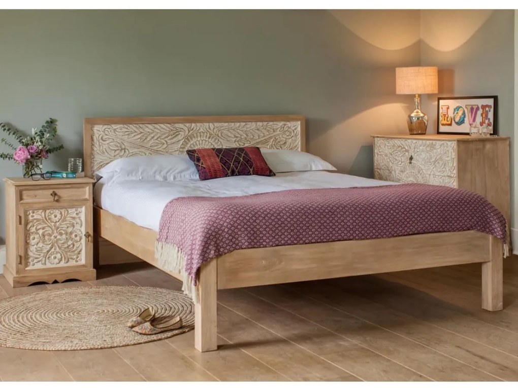 furniture-nabytek.cz - Drevená posteľ 180x200 z masívu mango