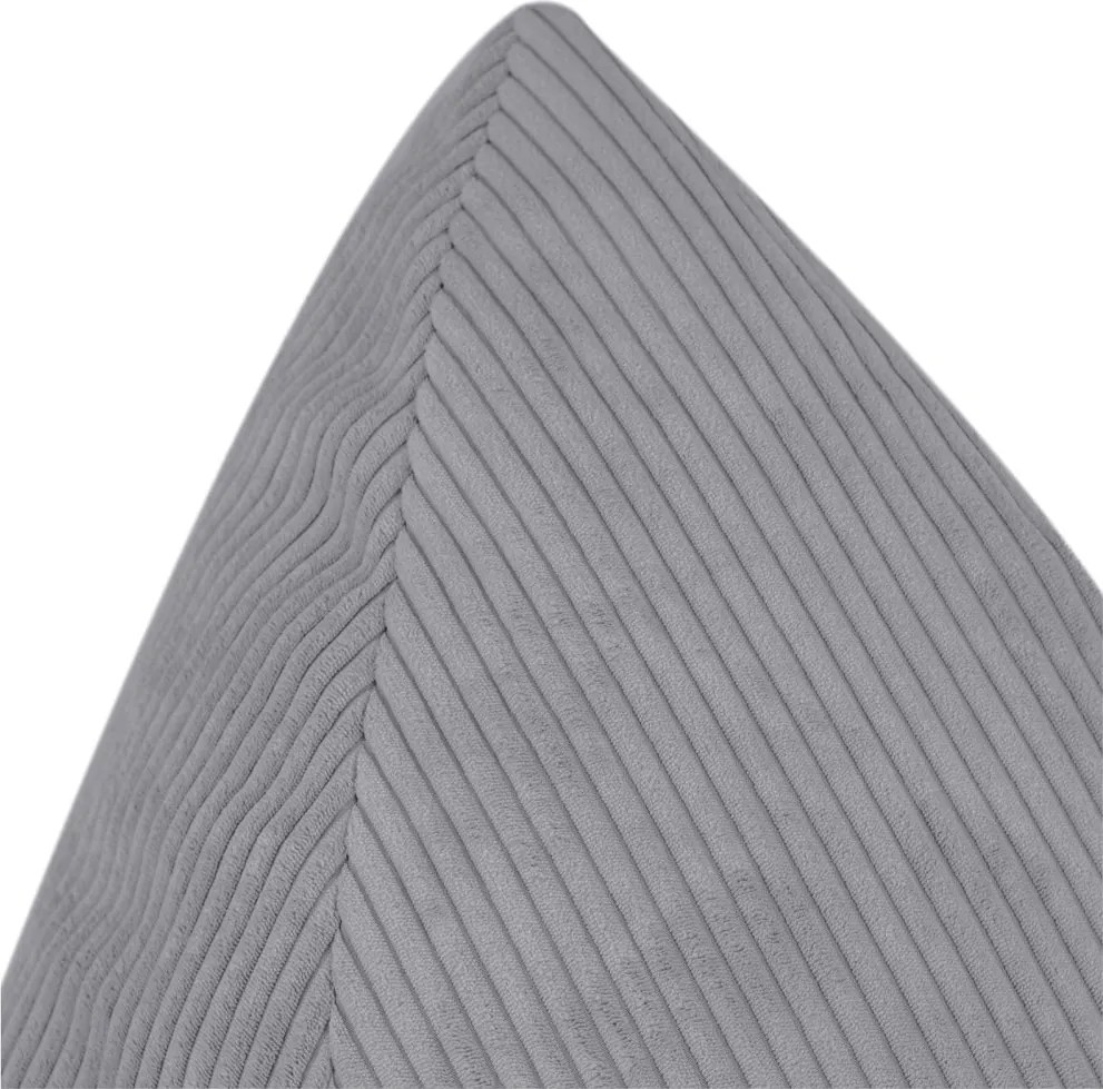 Sedací vak pre deti – sivý, prémiový manšestr