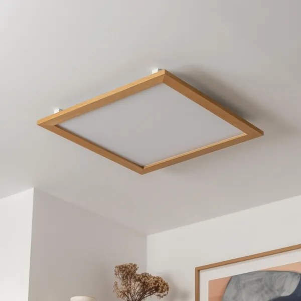 BRILAGI - stmievateľné LED svietidlo SLIMFRAME WOOD LED/58W/230V 64x64 cm + diaľkový ovládač