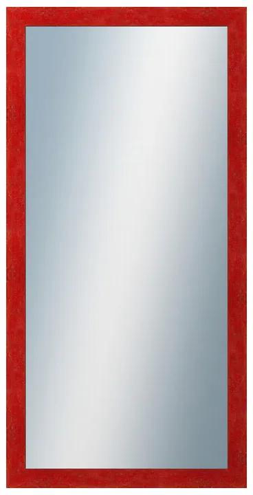 DANTIK - Zrkadlo v rámu, rozmer s rámom 50x100 cm z lišty RETRO červená (2534)