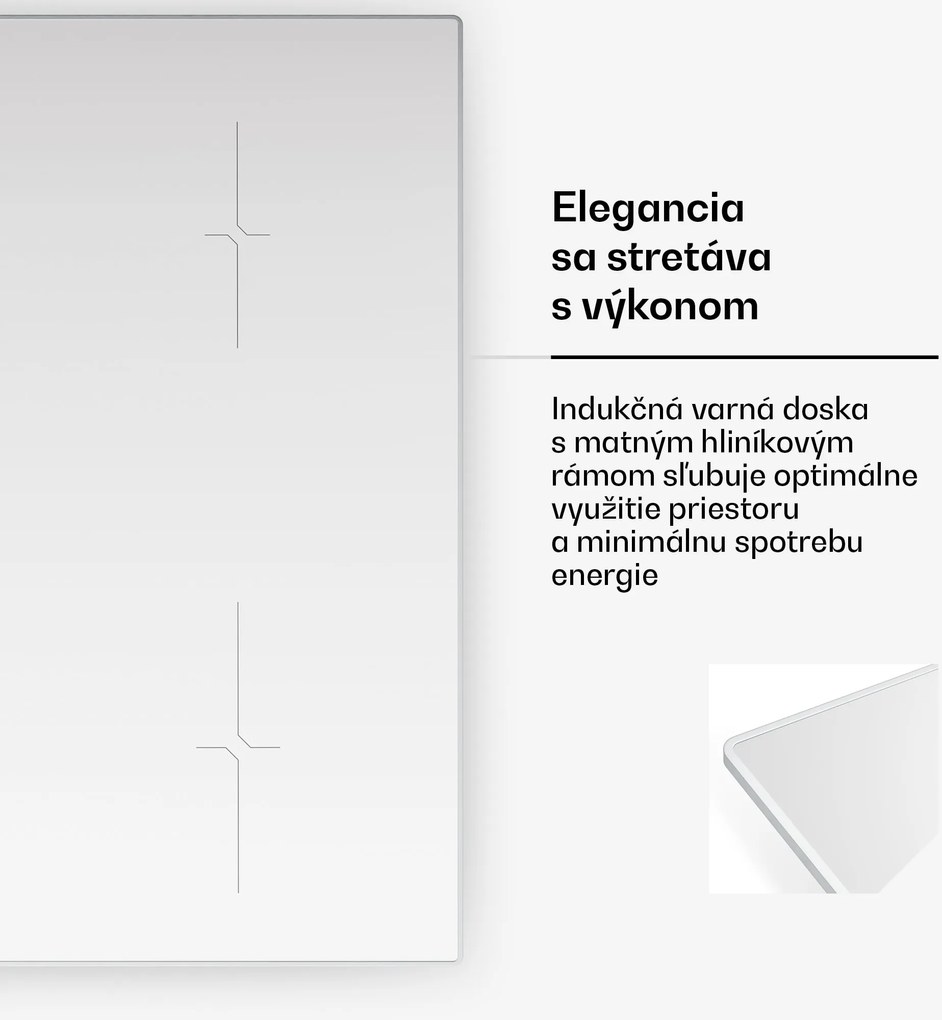 Klarstein Velaire indukčná varná doska, elegantná, minimalistická, výkonná, 4 varné zóny, 7000 W, 60 cm