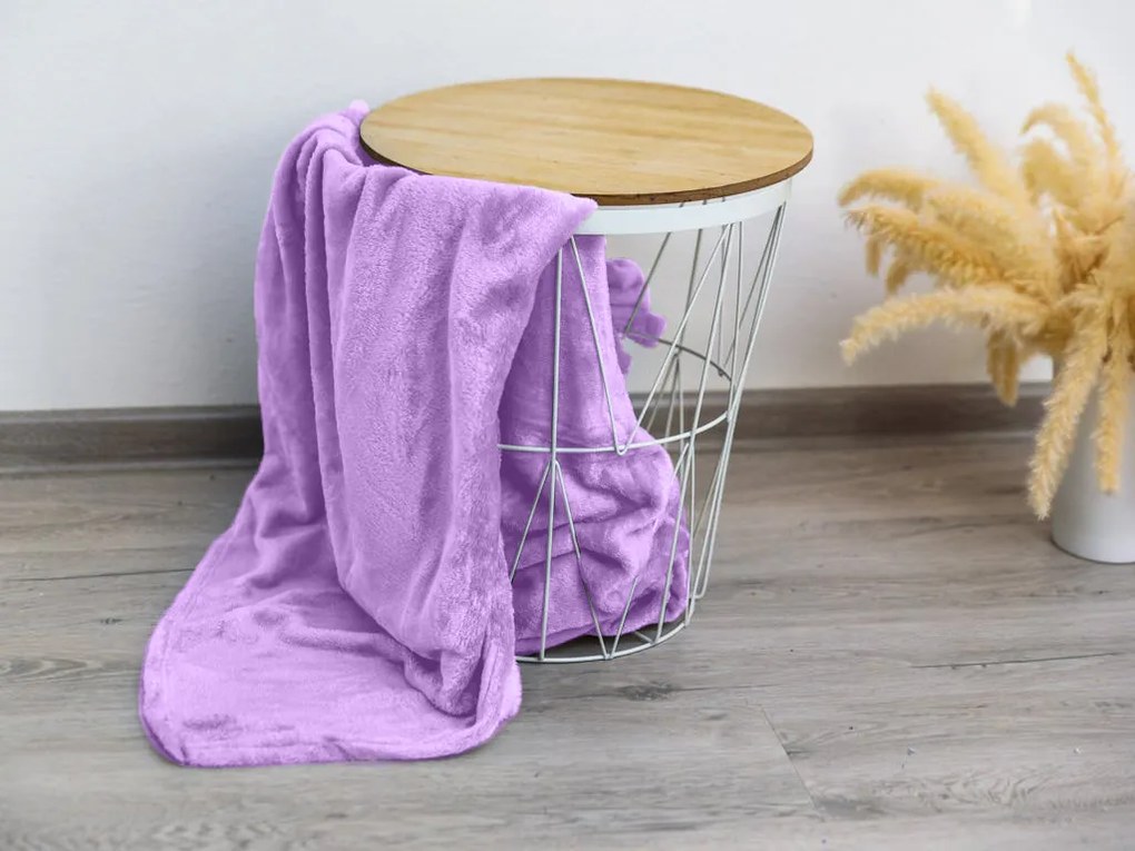 Deka mikroflanel VIOLET 200x220 cm svetlofialová