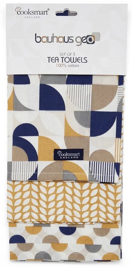 Bavlnené utierky v súprave 3 ks 45x65 cm Bauhaus - Cooksmart ®