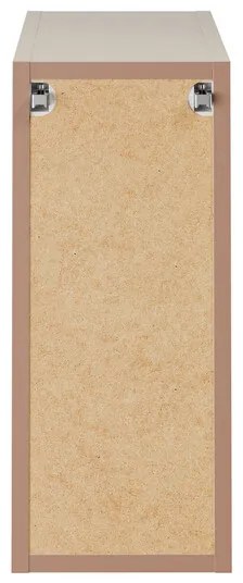 Závesná skrinka pod umývadlo Bella Cashmere s doskou 80 cm kašmír