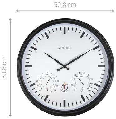 Vonkajšie hodiny slnečnice čierne, ø 50,8 cm