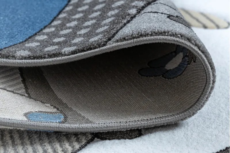 Detský kusový koberec Petit Farm animals blue, 120x170, modrá, detská izba, Dywany Łuszczów