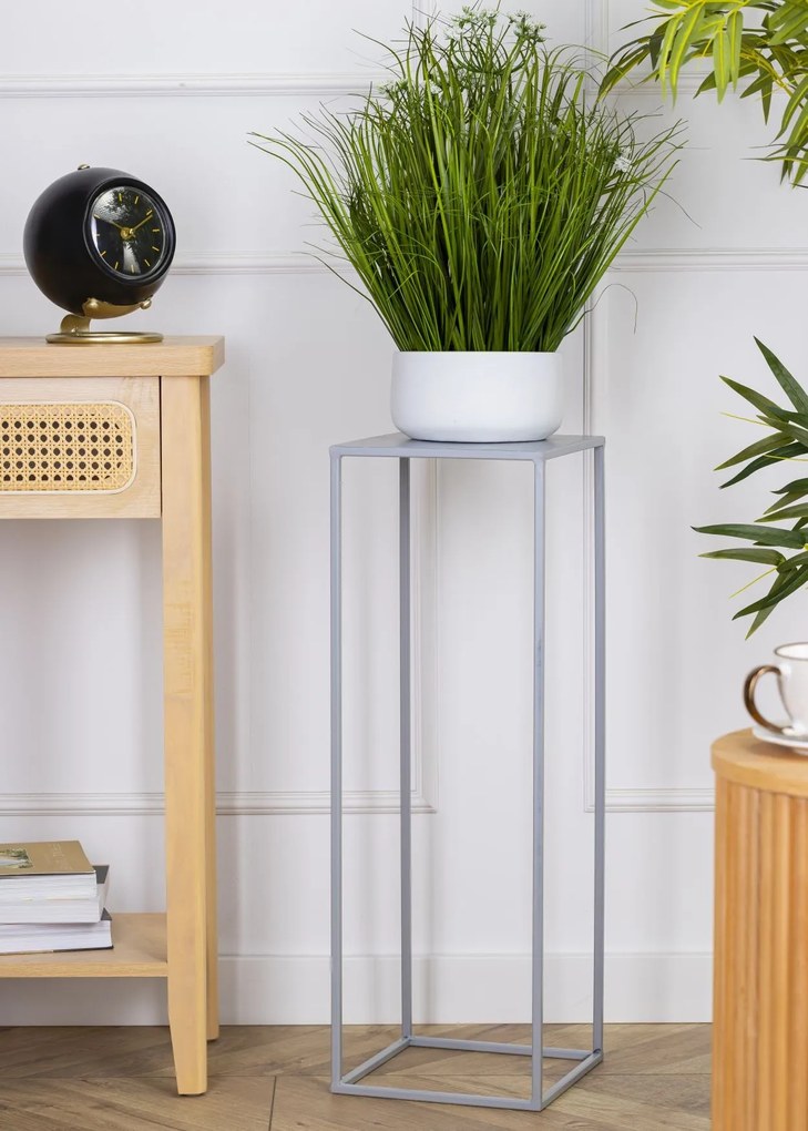 STOJAN NA KVETINÁČ SIMPLE 70X24X24 CM SIVÁ