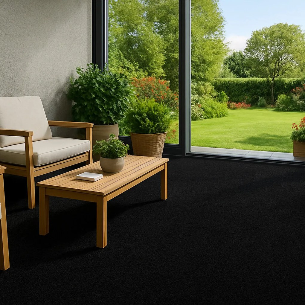 AKCIA: 180x550 cm Umelá tráva Wembley jedinečná čierna, šíře, čierna, nopy, chodba / predsieň, Betap