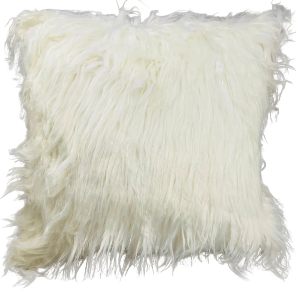 Dekoračná obliečka 40x40cm Long Hair biela TiaHome