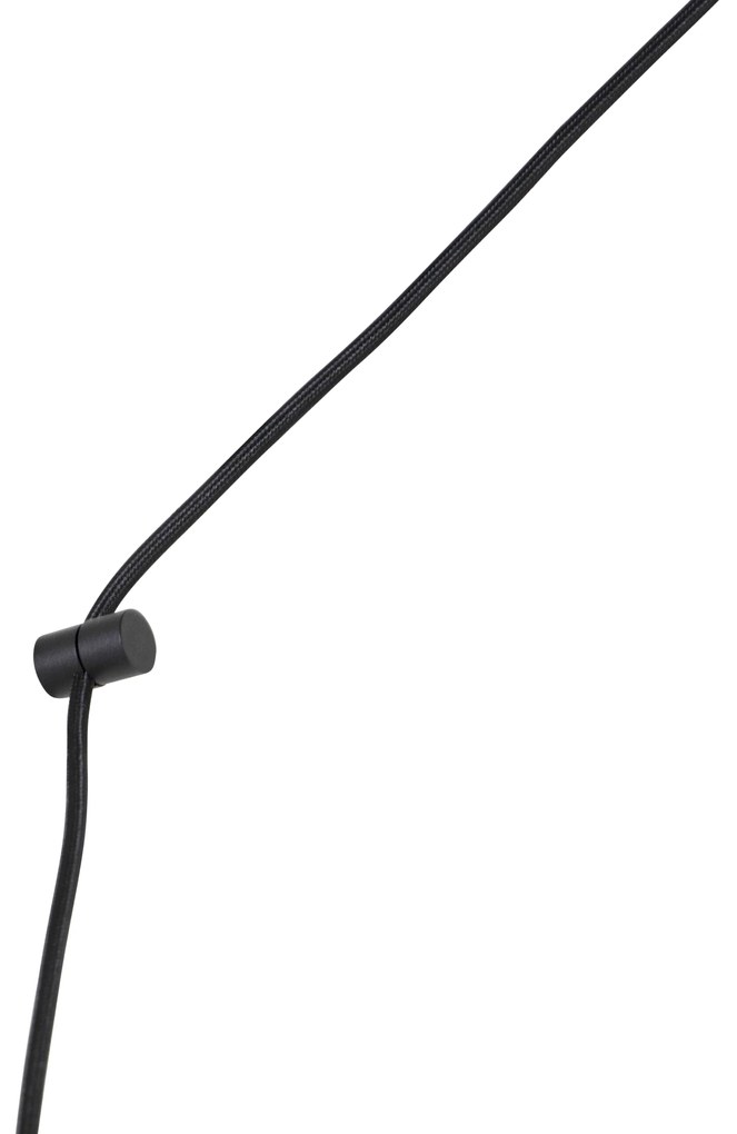 Dizajnové závesné svietidlo čierne so zástrčkou - Cavalux