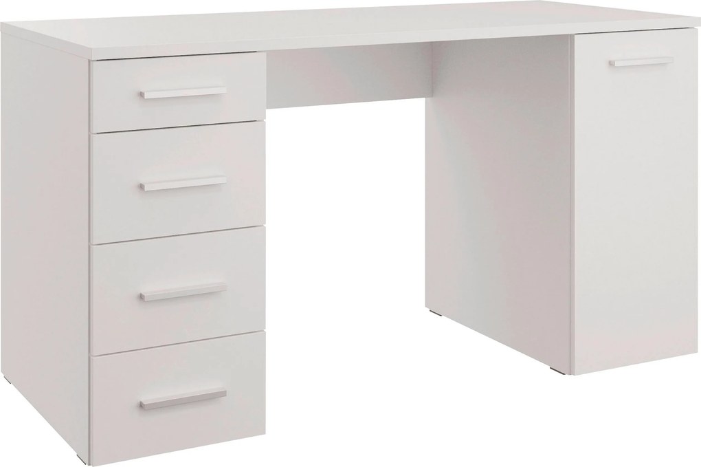 XXXLutz PÍSACÍ STÔL, biela, 138/74/60 cm Xora - Kancelárske stoly - 002698004901