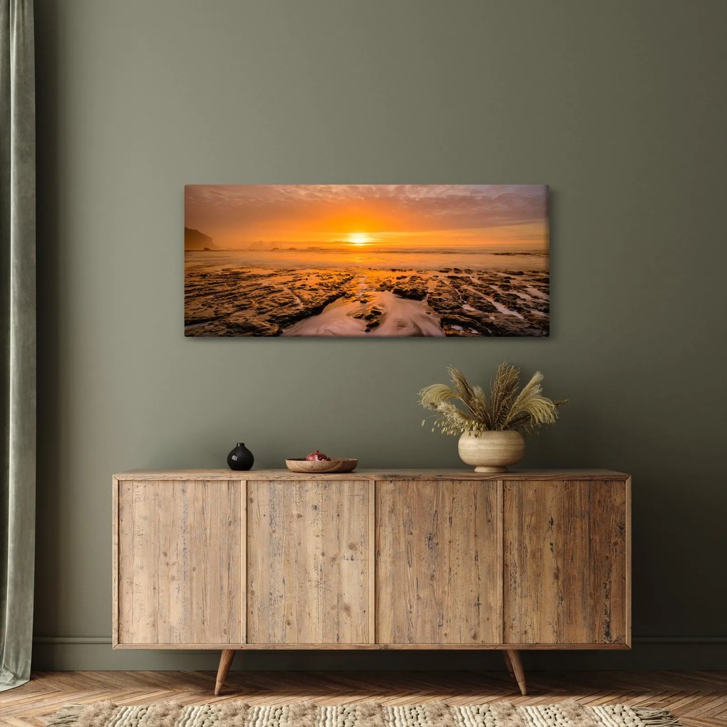 Obraz západu slnka (120x50 cm)