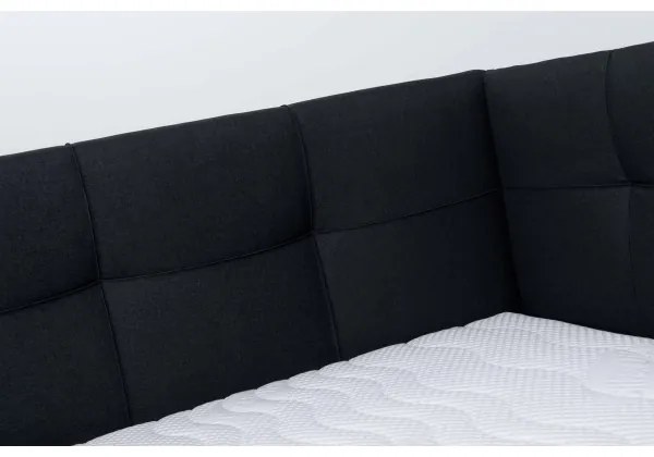 Čalúnená posteľ s úložným priestorom bez matraca MARIA PETITE 120x200 cm antracit