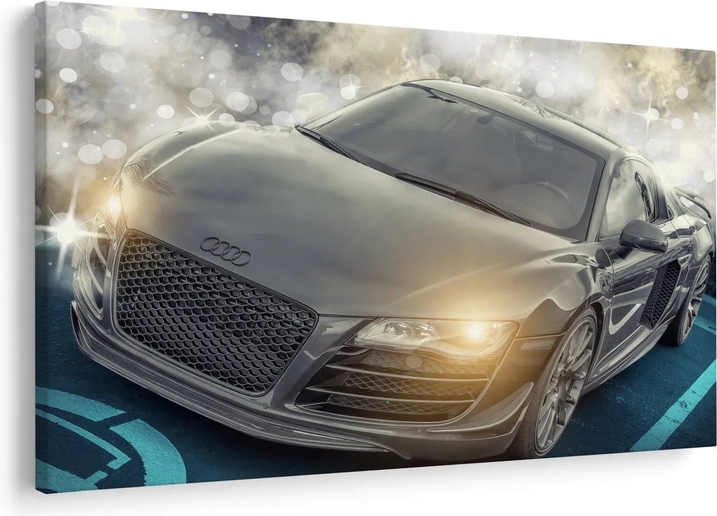 Obraz auta Audi - sivé (90x60 cm)