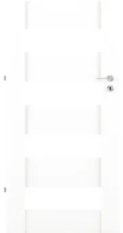 Interiérové dvere PRESTON 2 90 ľavé biele presklené