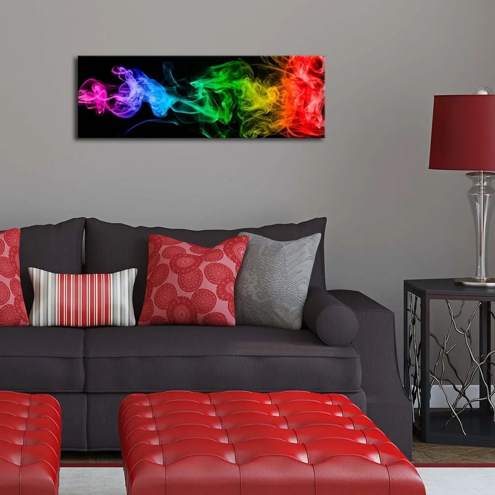 Podsvietený obraz Ledda Psychedelic, 90 × 30 cm