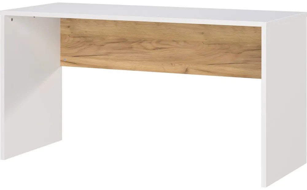 Pracovný stôl s bielou doskou 60x140 cm Hasselt – Germania