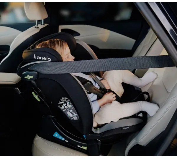 Lionelo - Autosedačka AART i-Size 40-150 cm čierna/sivá