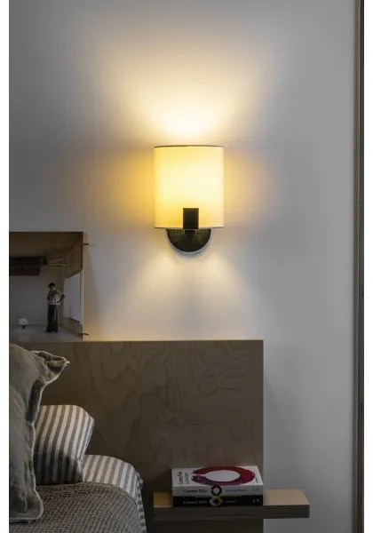 FARO 20053 - LED Nástenná lampa NILA 1xE27/15W/230V + LED/3W krémová/čierna