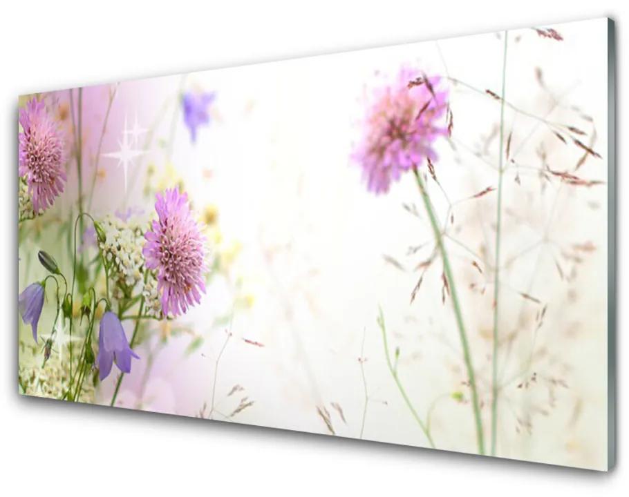 Obraz na skle Kvety rastlina príroda 140x70cm