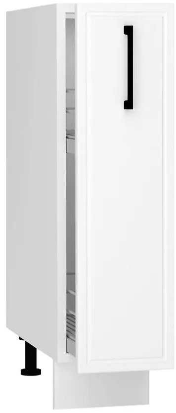 Kuchynské skrinka Emily D20 Cargo + kôš biely hrášok mat