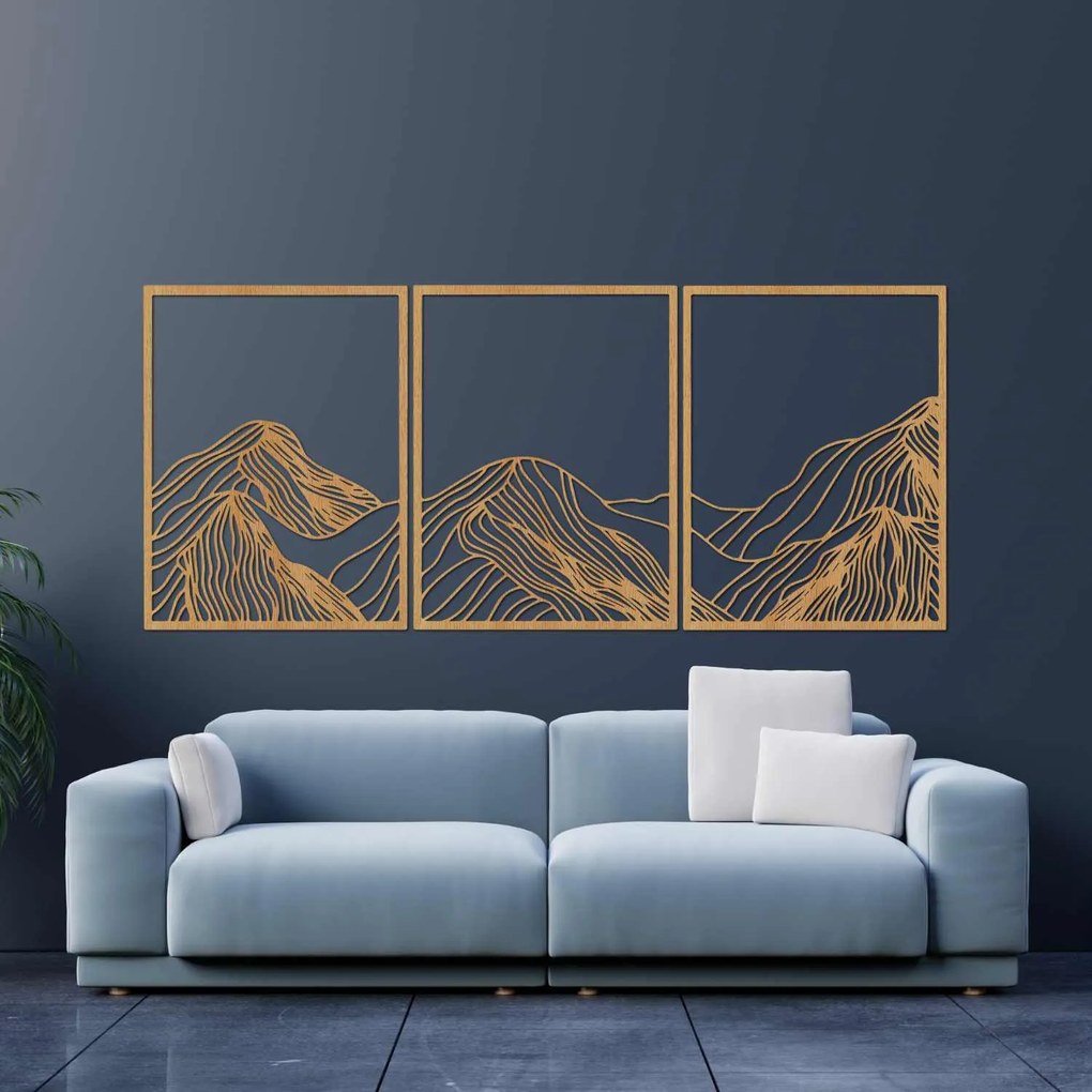 Hory elegantná drevená dekorácia | MAUTANIS: HDF - Javor 80 x 35 cm 4488-99795 HDF0478