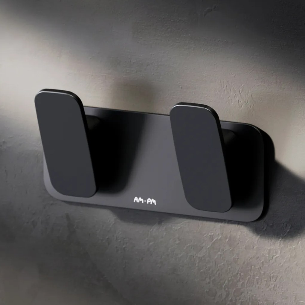 Háčik na uteráky AM.PM Inspire 2.0 AIB35622 dvojitý, čierny