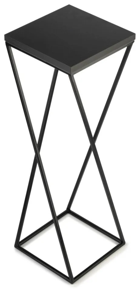 Kvetinový stojan LOFT I 70 cm čierny