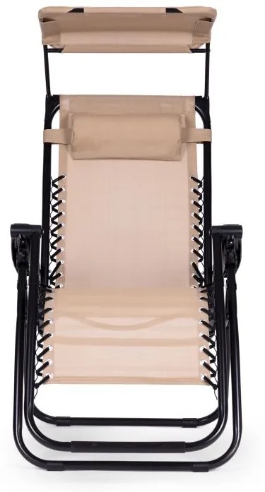 Lehátko so strieškou béžovej farby