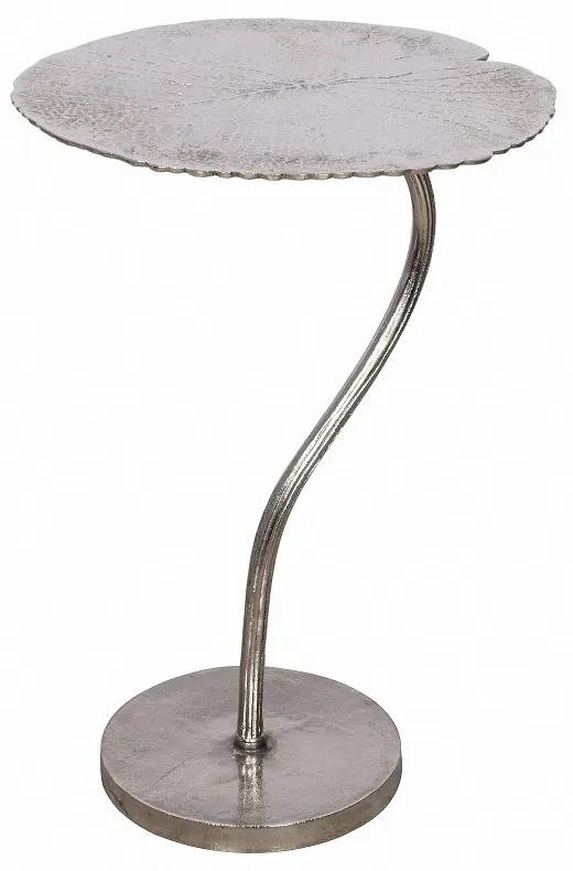 Dizajnový odkladací stolík Lance 42 cm strieborný - Skladom na SK