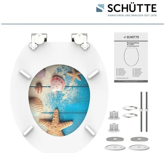 Schütte WC doska s pomalým spúšťaním (Pláž A Drevo)  (100335885)