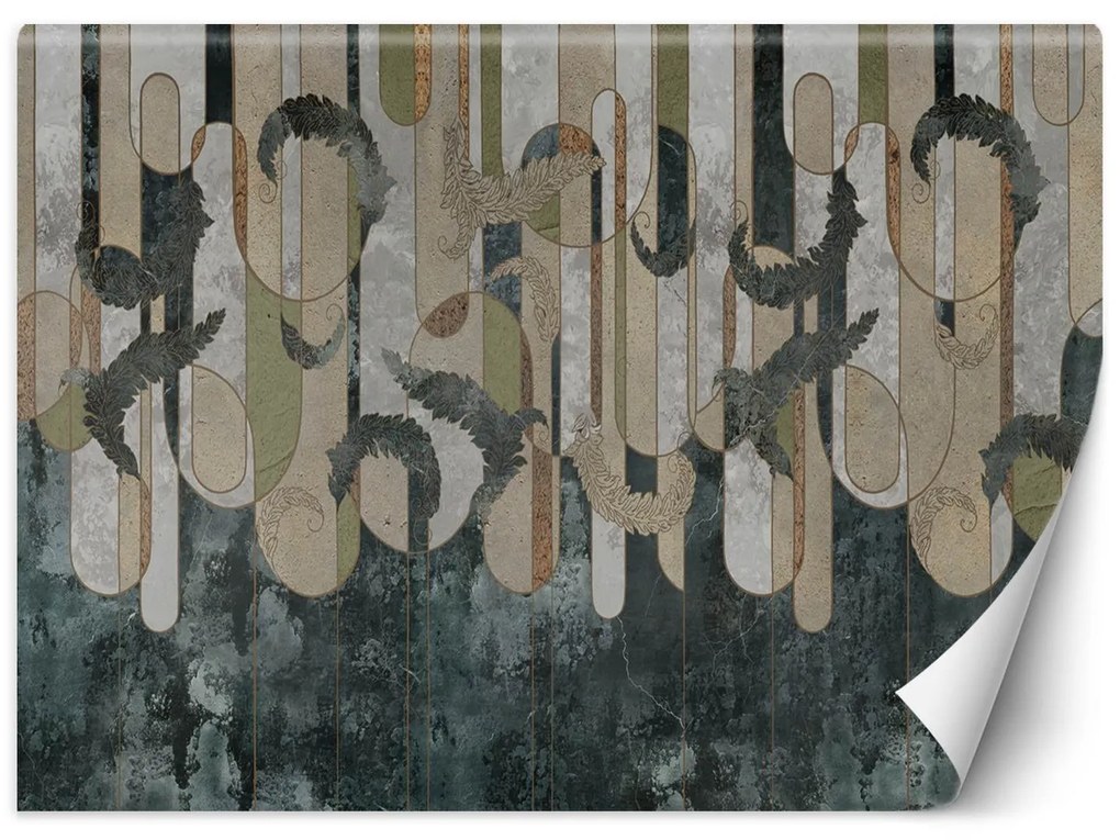 Gario Fototapeta Rastlinná abstrakcia v zemitých farbách Materiál: Vliesová, Rozmery: 200 x 140 cm