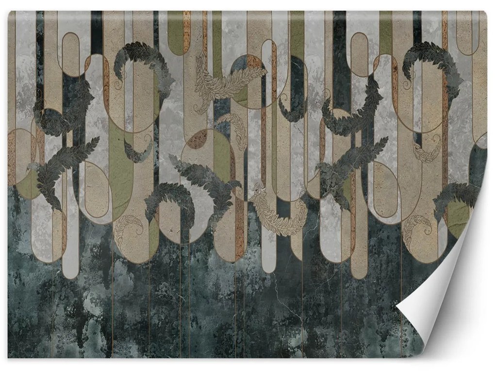 Gario Fototapeta Rastlinná abstrakcia v zemitých farbách Materiál: Vliesová, Rozmery: 350 x 245 cm