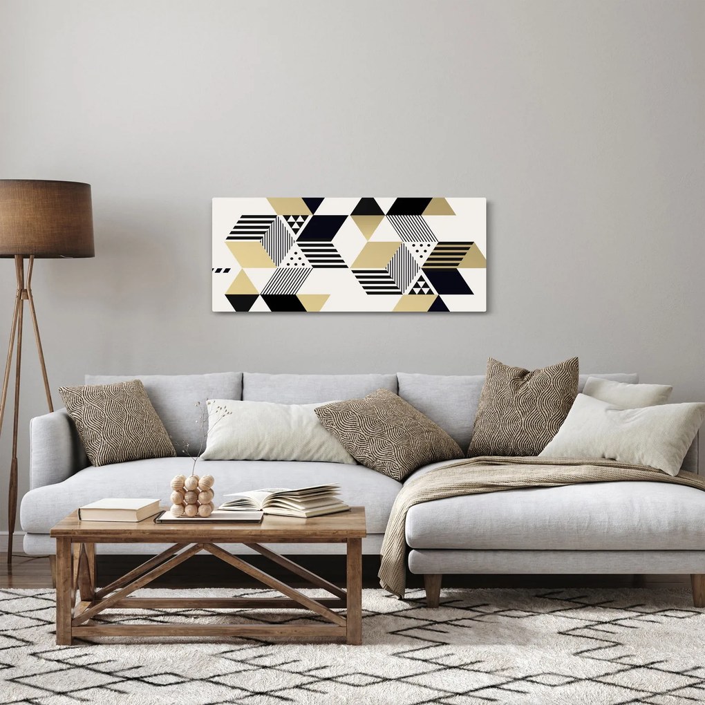 Obraz - Geometrické tvary N⁰1 (120x50 cm)