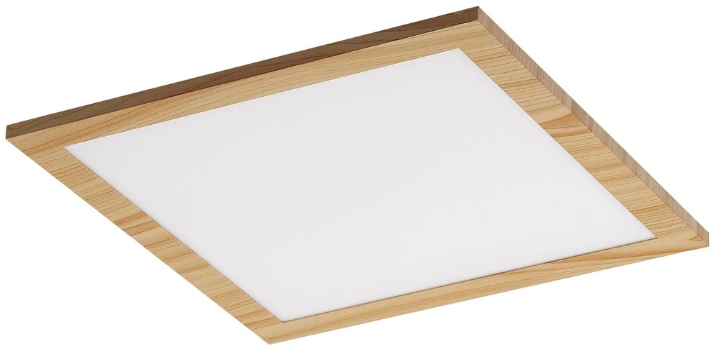 RABALUX Stropné svietidlo LED ALMOND, 12 W, denné biele, štvorcové, hnedé