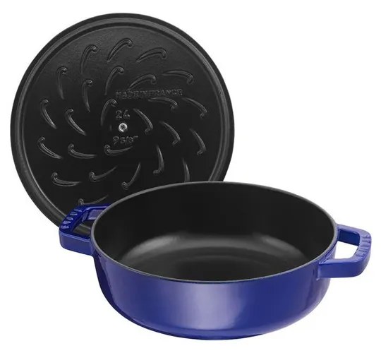 Staub Kastról STAUB so samopodlievacou pokrievkou 24 cm modrý 2,4l