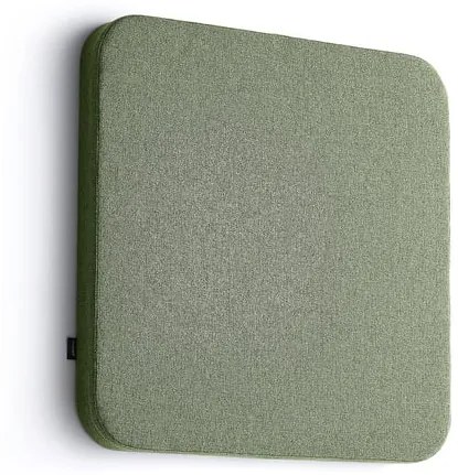 Akustický panel POLY, s oblými rohami, 600x600x56 mm, nástenný, zelená