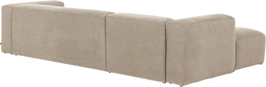 Béžová rohová pohovka (ľavý roh) Blok – Kave Home