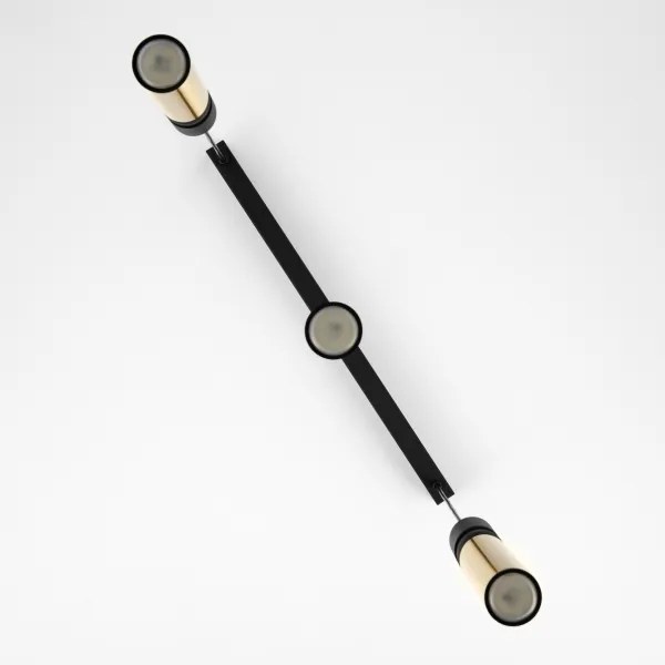 Jupiter 2007 - Luster na lanku ALAS 3xGU10/10W/230V zlatá/čierna