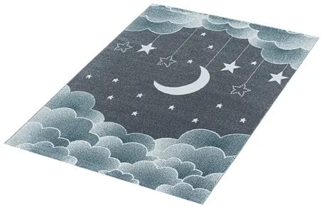 Koberce Breno Kusový koberec FUNNY 2101 Blue, modrá, viacfarebná,80 x 150 cm