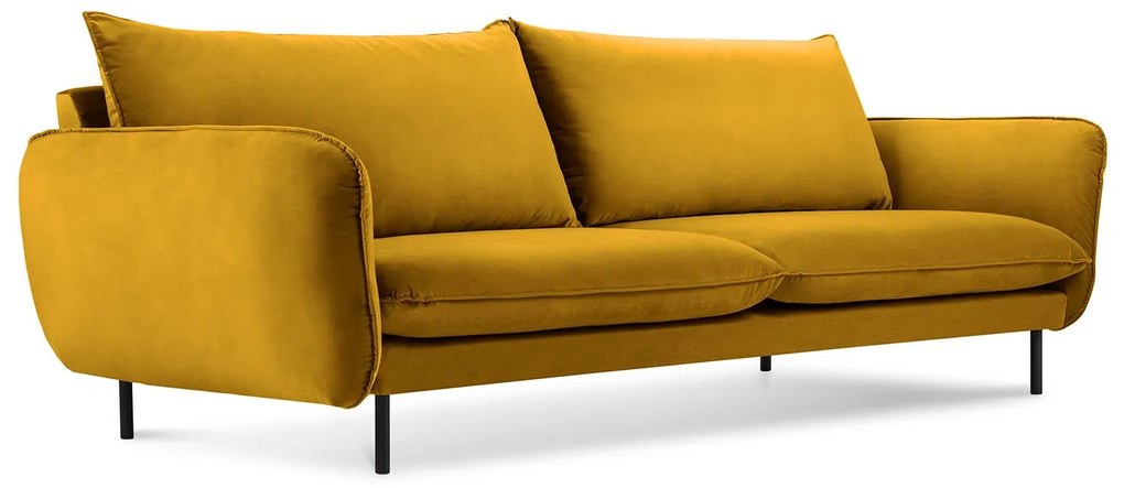 Zamatová trojmiestna pohovka Vienna 200 × 92 × 95 cm