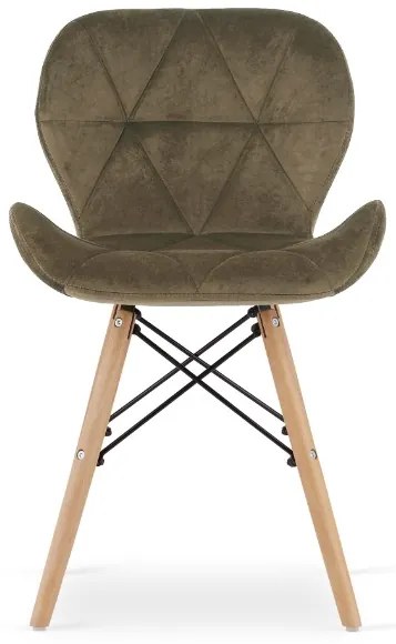 Jedálenské stoličky SKY hnedé 4 ks - škandinávsky štýl