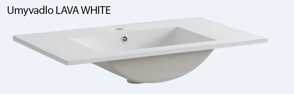 Kúpeľňová závesná skrinka pod umývadlo KAPA dub zlatý 80 cm