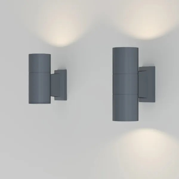 Maytoni O574WL-02GR -Vonkajšie nástenné svietidlo BOWERY 2xGU10/50W/230V IP54 antr