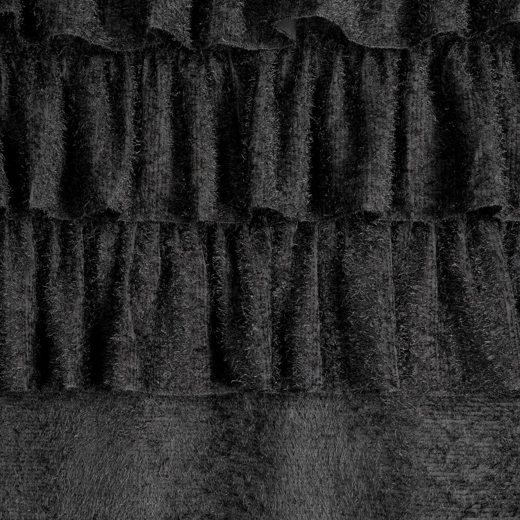 ZÁVES NA KRÚŽKOCH AGIS 2 140X250 CM ČIERNA