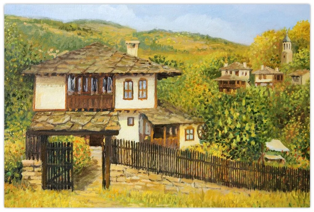 Obraz - Chalúpky v lete (90x60 cm)