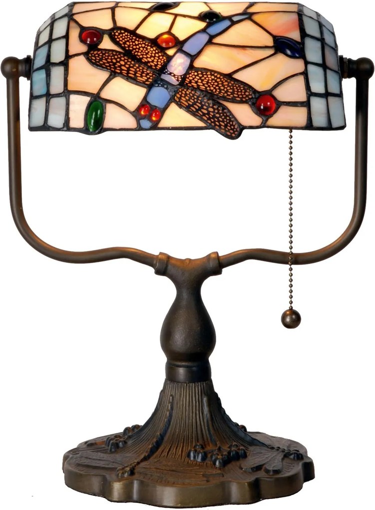 Stolná lampa Tiffany - 27 * 20 * 36 cm 1x E27