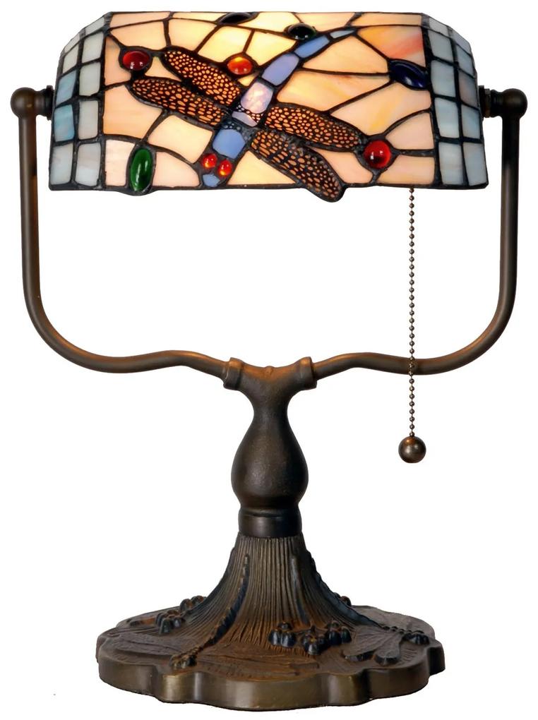 Stolná lampa Tiffany - 27 * 20 * 36 cm 1x E27