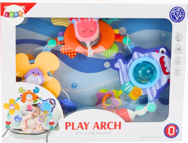 LEAN Toys Závesná hojdačka na postieľku morské zvieratá oceán