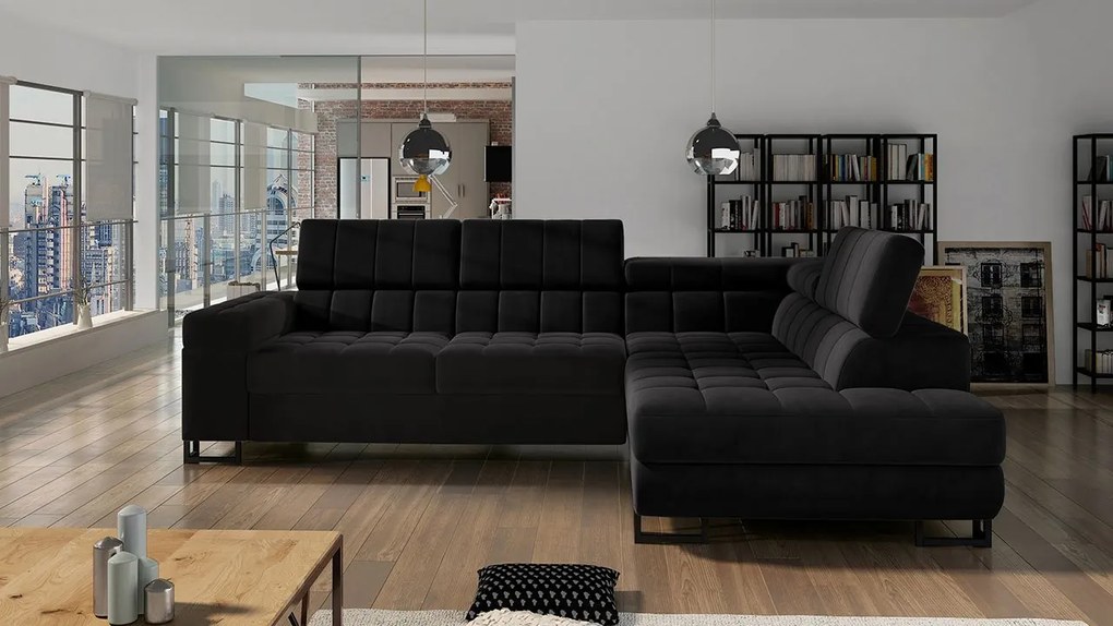 Rohová sedačka Wales, Dostupné poťahy: Nazar 225.02, Strana: pravá